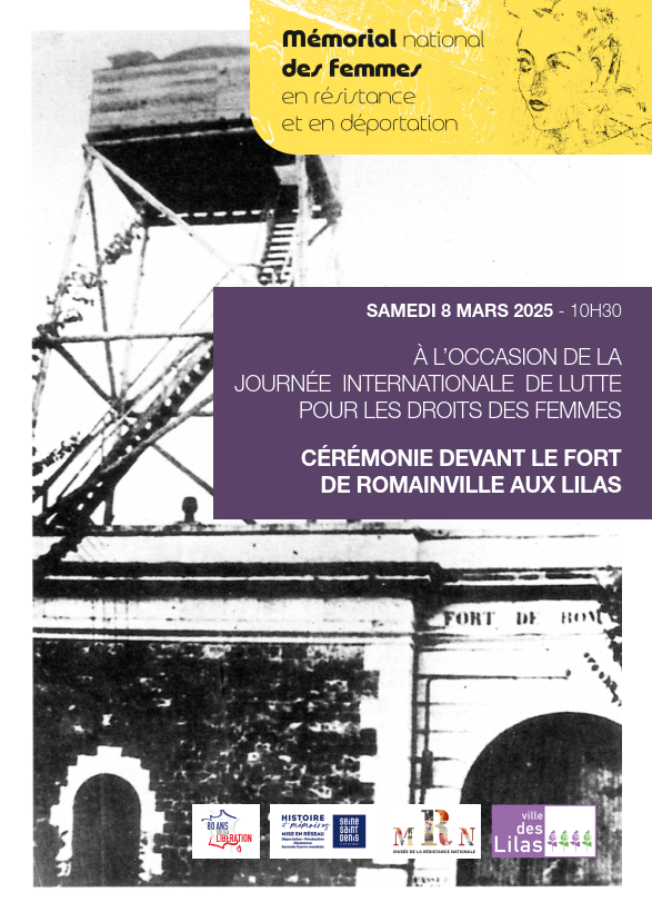 Invitation 8 mars 2025 Mémorial National Femmes en Résistance et en Déportation recto