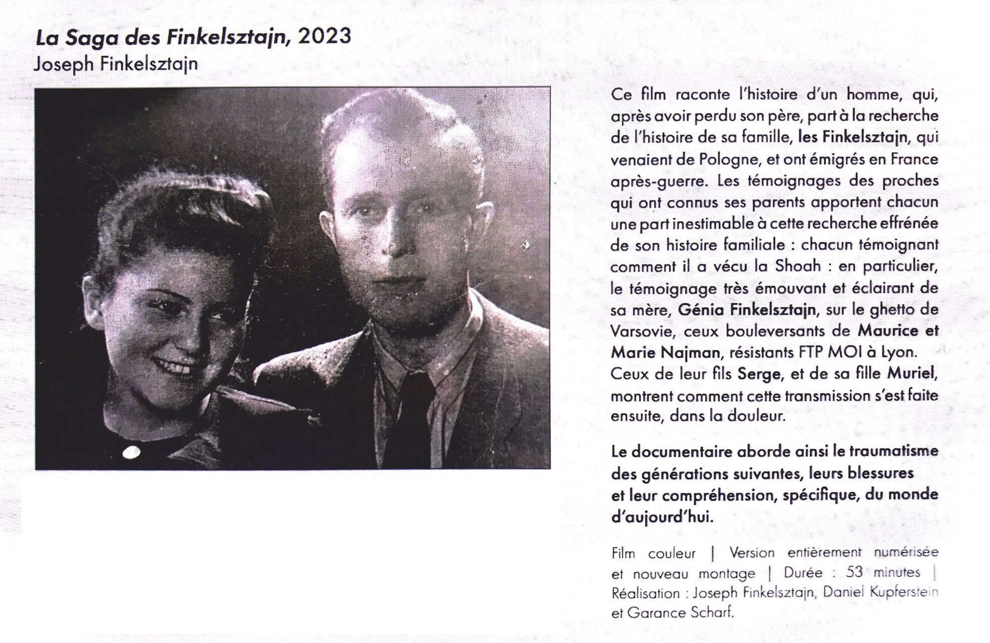 La Saga des Finkelstztajn 1994 nouv